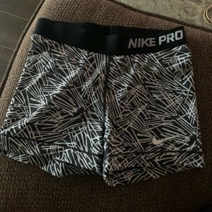 Nike Pros! Black and white print
